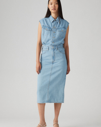 Levi's® Womens Iconic Sleeveless Midi Dress - Wrapped in Blue | Levi's® Dresses | JEANSTORE