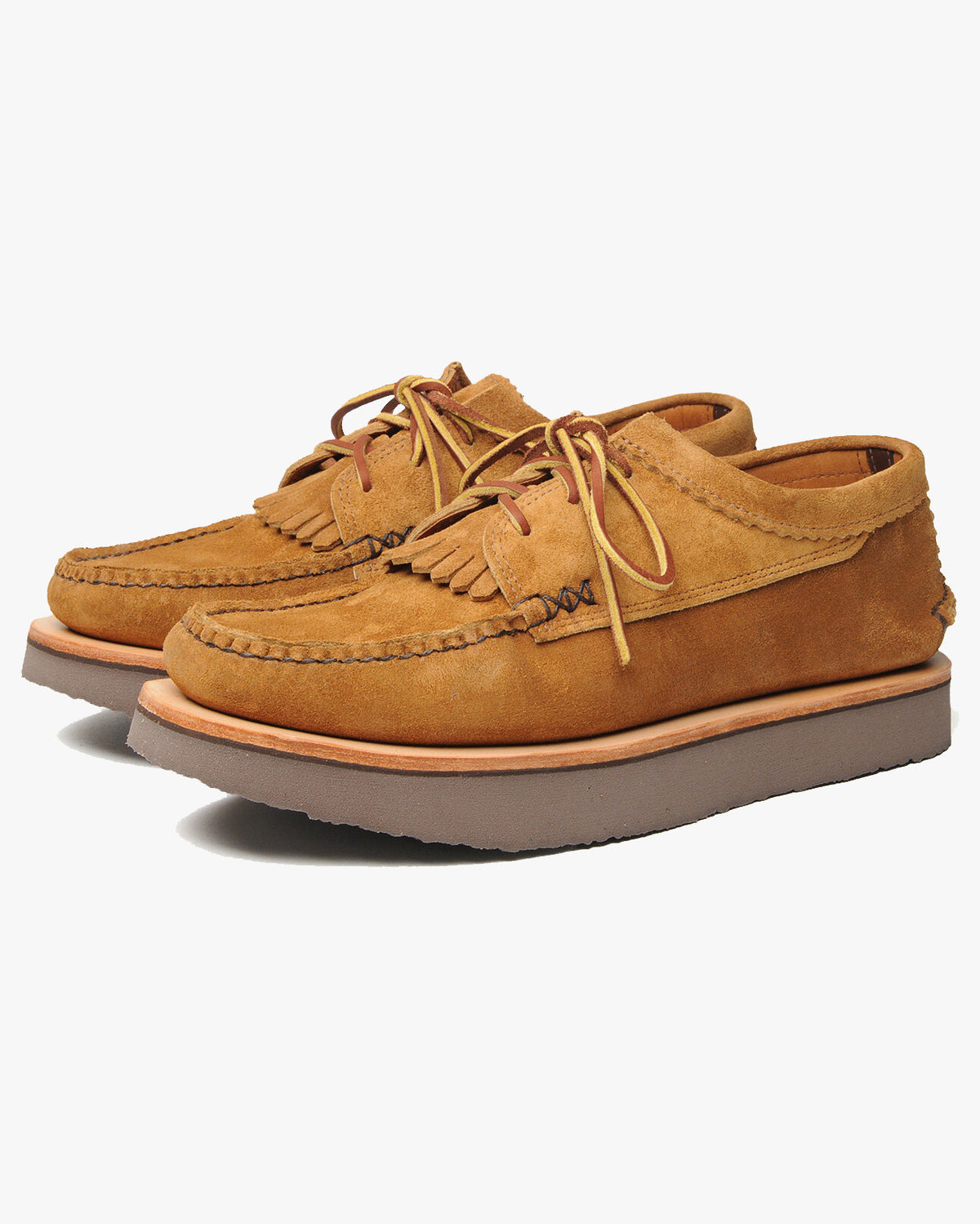 Yuketen Blucher Rocker w/ Kiltie Shoe - FO G Brown / Brown Rocker | Yuketen Shoes | JEANSTORE