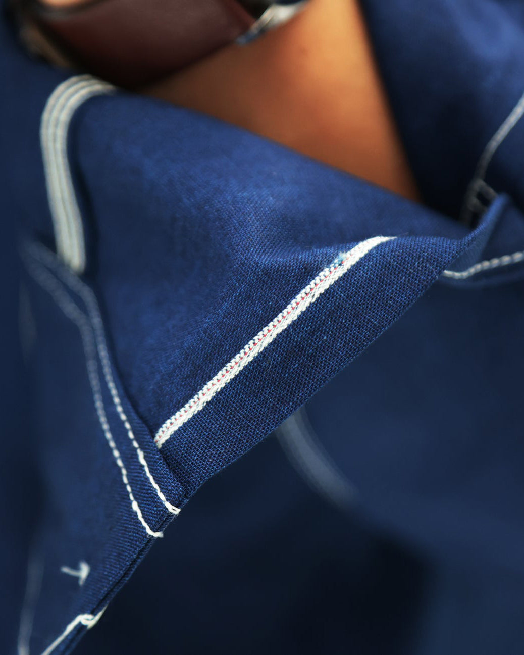 Big John MS003R Chambray Shirt - Dark Indigo | Big John Shirts | JEANSTORE