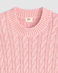 Levi's® Womens Boyfriend Cable Crew Pullover - Peachskin GD