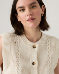 Levi's® Womens Ines Cable Sweater Vest - Whisper White | Levi's® Sweaters & Knitwear | JEANSTORE