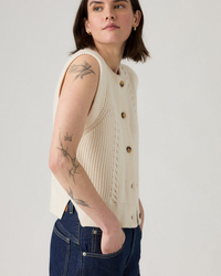 Levi's® Womens Ines Cable Sweater Vest - Whisper White | Levi's® Sweaters & Knitwear | JEANSTORE