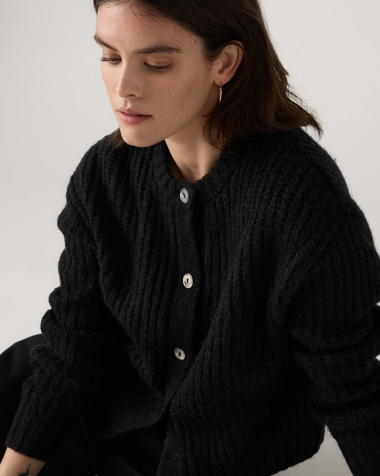 Levi's® Womens Luna Shell Button Cardigan - Anthracite Night