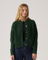 levis womens green button cardigan mountain view