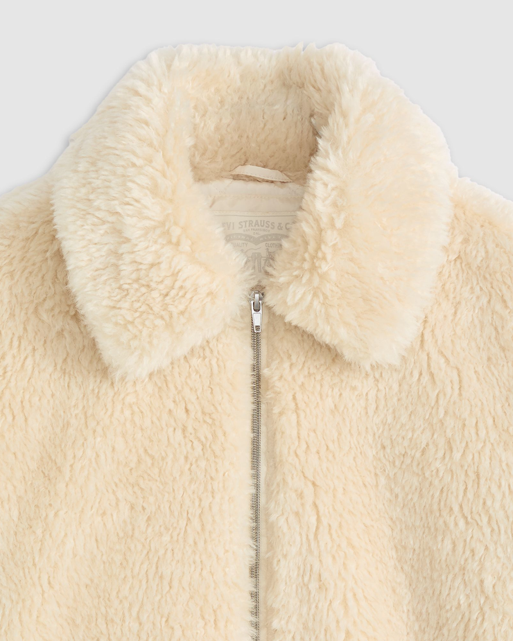 Levi's® Womens Elle Sherpa Jacket - White Swan