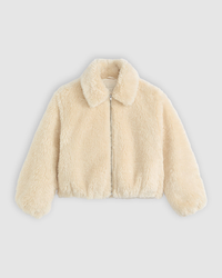Levi's® Womens Elle Sherpa Jacket - White Swan