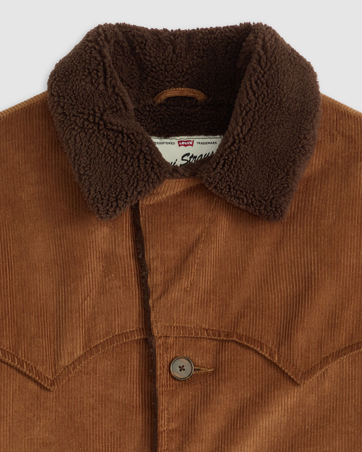 Levi's® Durham Cozy Short Coat - Bison | Levi's® Jackets & Coats | JEANSTORE