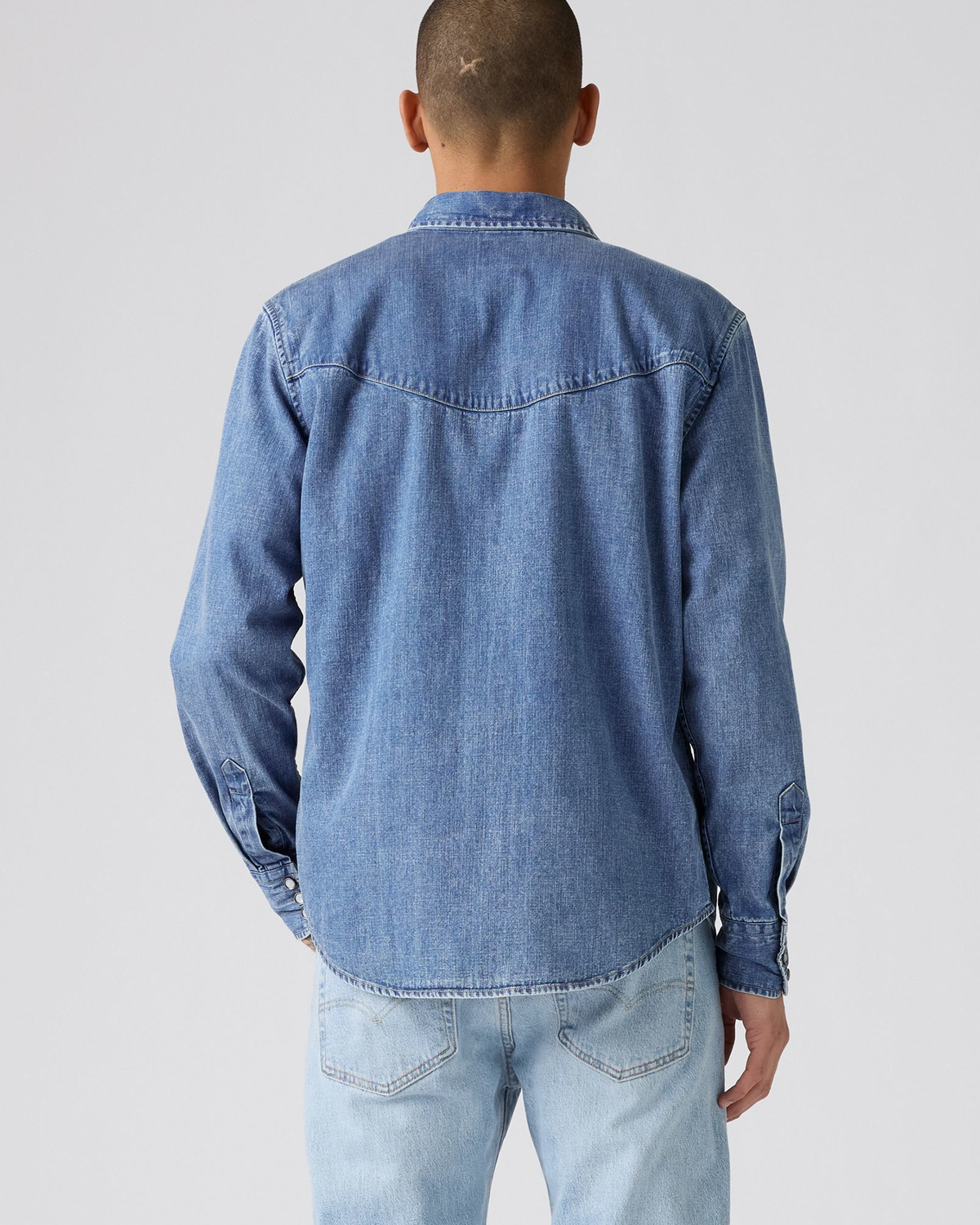Levi's® Smiley Western Shirt - Just A Smile Medium Indigo | Levi's® Shirts | JEANSTORE