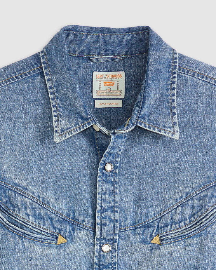 Levi's® Smiley Western Shirt - Just A Smile Medium Indigo | Levi's® Shirts | JEANSTORE