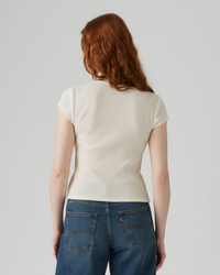 Levi's® Womens Dry Goods Waffle Cap Tee - Gardenia | Levi's® T Shirts | JEANSTORE