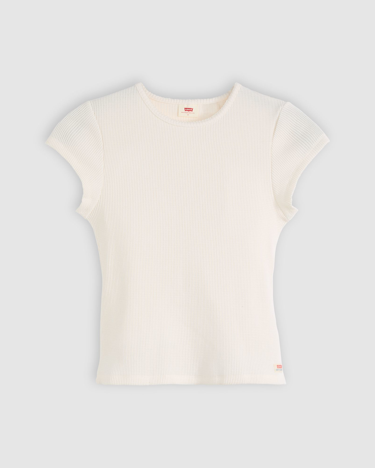 Levi's® Womens Dry Goods Waffle Cap Tee - Gardenia | Levi's® T Shirts | JEANSTORE