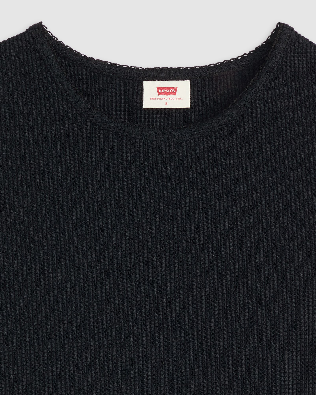 Levi's® Womens Dry Goods Waffle Cap Tee - Anthracite Night | Levi's® T Shirts | JEANSTORE