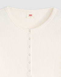 Levi's® Womens Dry Goods Waffle Henley - Gardenia | Levi's® T Shirts | JEANSTORE