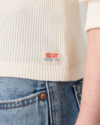 Levi's® Womens Dry Goods Waffle Henley - Gardenia | Levi's® T Shirts | JEANSTORE