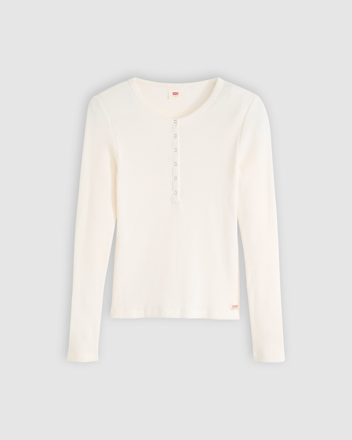 Levi's® Womens Dry Goods Waffle Henley - Gardenia | Levi's® T Shirts | JEANSTORE
