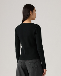 Levi's® Womens Dry Goods Waffle Henley - Anthracite Night | Levi's® T Shirts | JEANSTORE