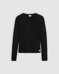 Levi's® Womens Dry Goods Waffle Henley - Anthracite Night | Levi's® T Shirts | JEANSTORE