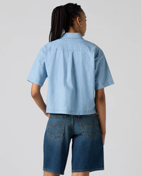 Levi's® Womens Harlie S/S Cropped Shirt - Brass Organ