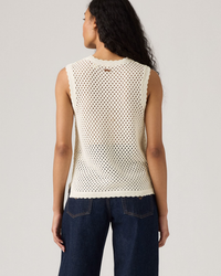 Levi's® Womens Adrienne Crochet Tank Top - Egret | Levi's® T Shirts | JEANSTORE