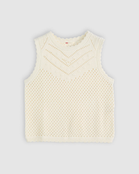 Levi's® Womens Adrienne Crochet Tank Top - Egret | Levi's® T Shirts | JEANSTORE