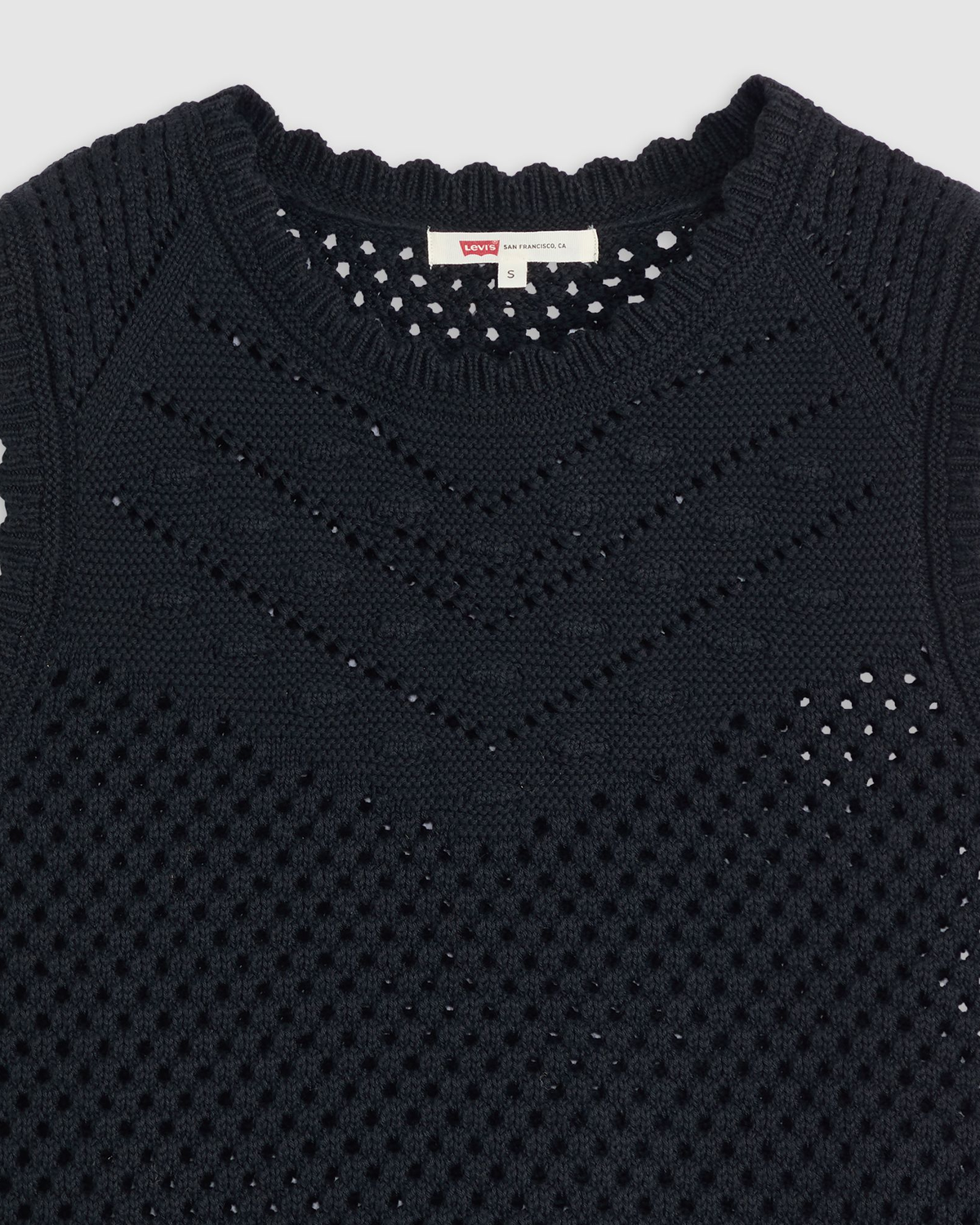 Levi's® Womens Adrienne Crochet Tank Top - Anthracite Night | Levi's® T Shirts | JEANSTORE