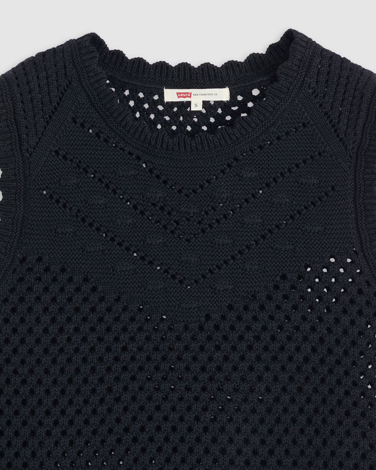 Levi's® Womens Adrienne Crochet Tank Top - Anthracite Night