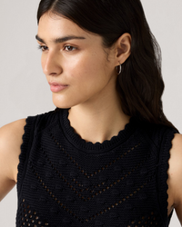 Levi's® Womens Adrienne Crochet Tank Top - Anthracite Night | Levi's® T Shirts | JEANSTORE