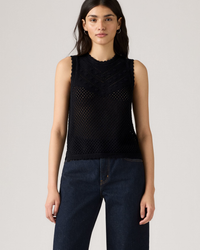 Levi's® Womens Adrienne Crochet Tank Top - Anthracite Night | Levi's® T Shirts | JEANSTORE