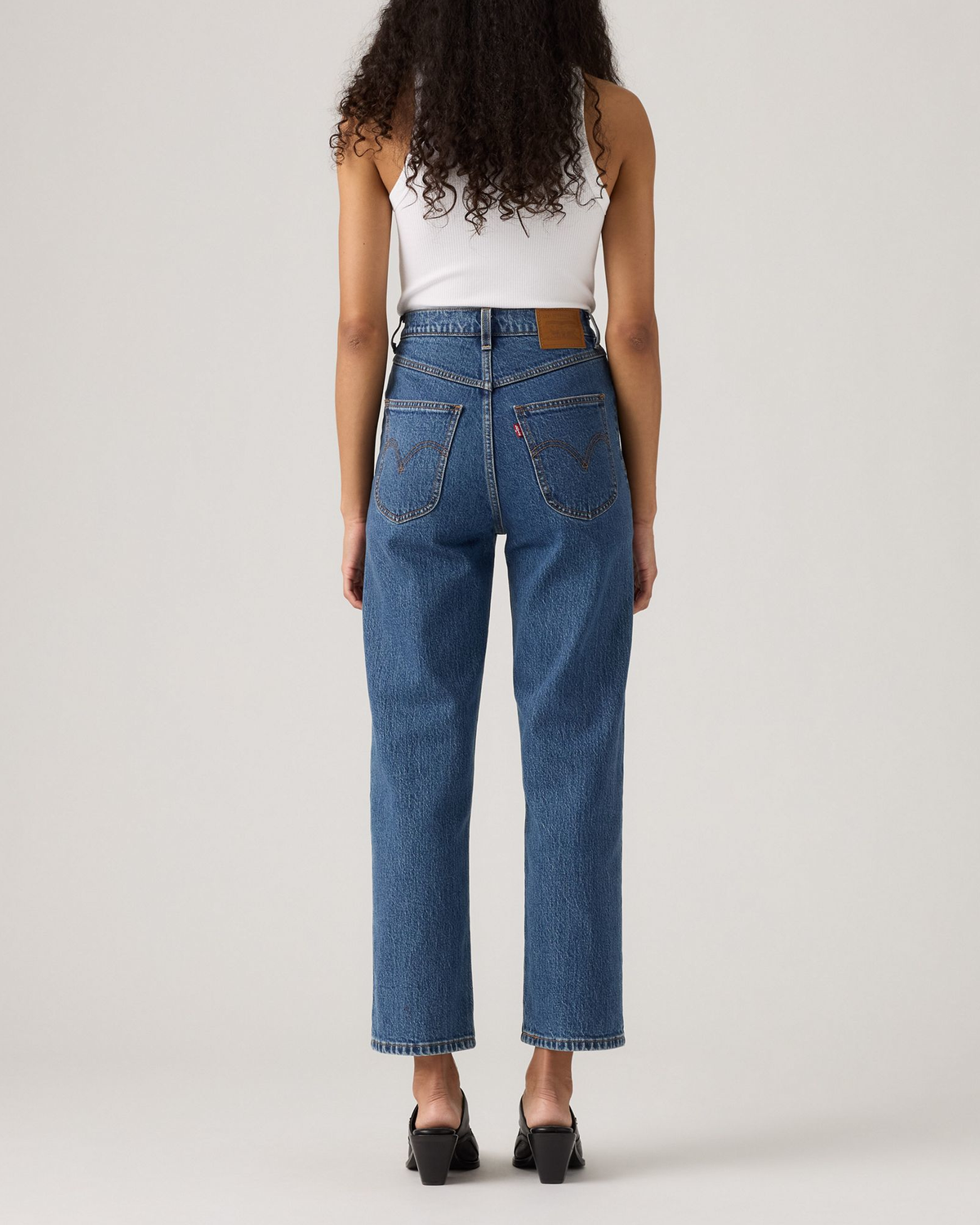 Levi's® Womens Ribcage Western Yoke Jeans - Valley View Stone