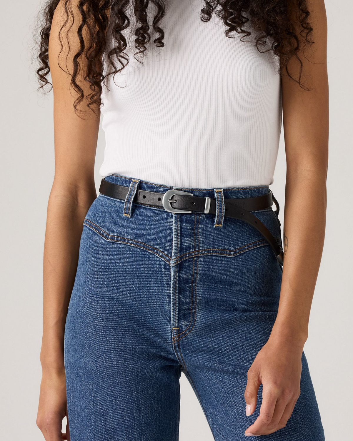 Levi's® Womens Ribcage Western Yoke Jeans - Valley View Stone