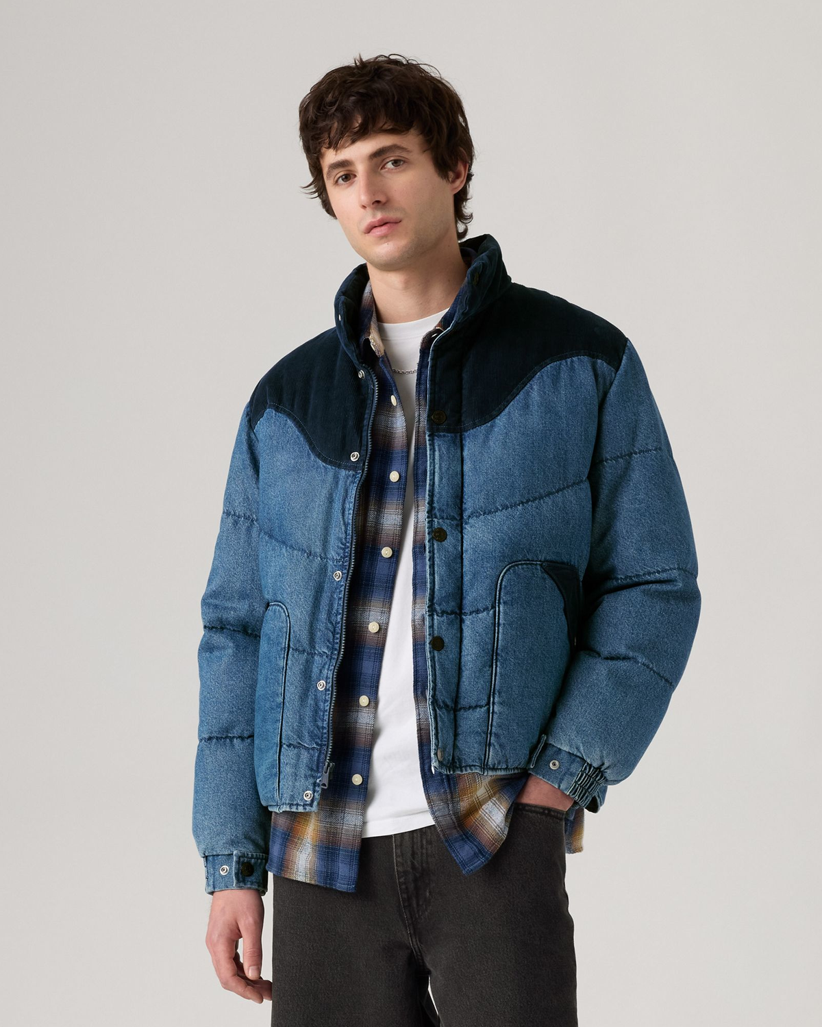 Levi's® Wild West Short Puffer Jacket - Riverbank | Levi's® Jackets & Coats | JEANSTORE
