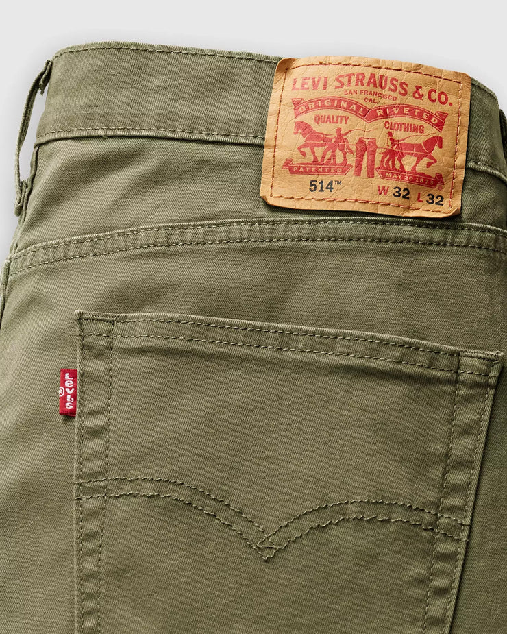 Levi's® 514 Relaxed Straight Mens Trousers - Olive Night Stretch Twill ...