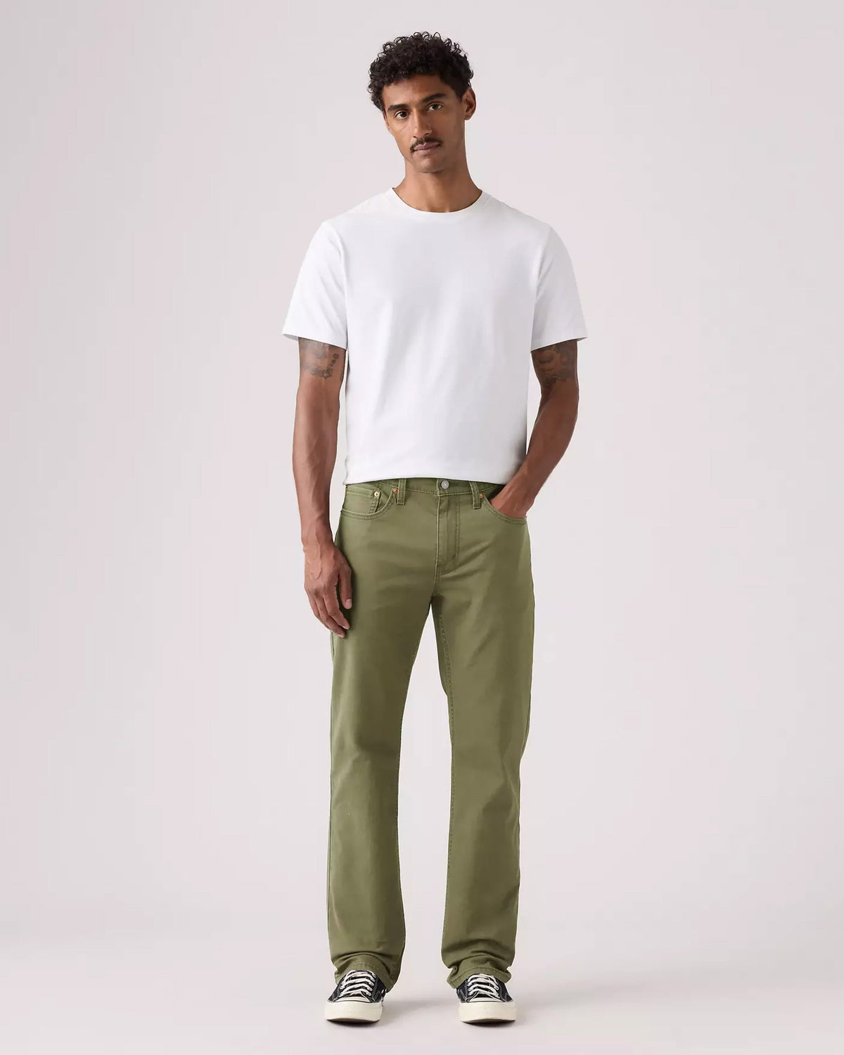 Levi's® 514 Relaxed Straight Mens Trousers - Olive Night Stretch Twill