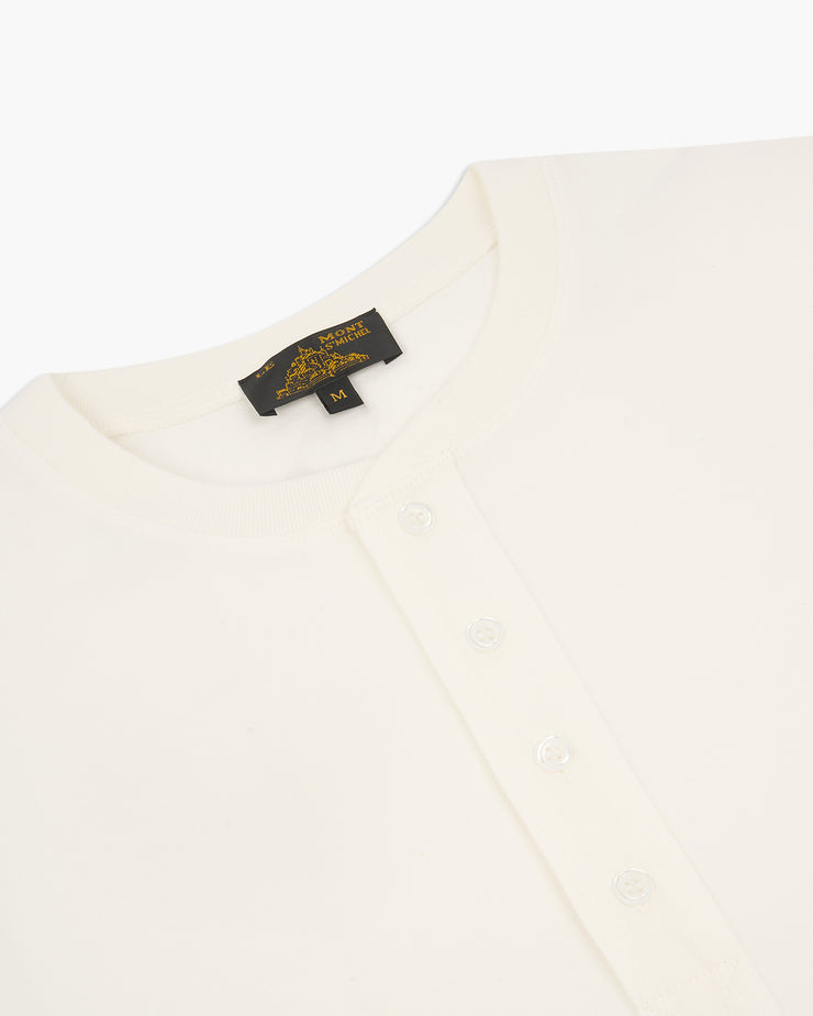 Le Mont St Michel Trenor Henley Tee - Off White