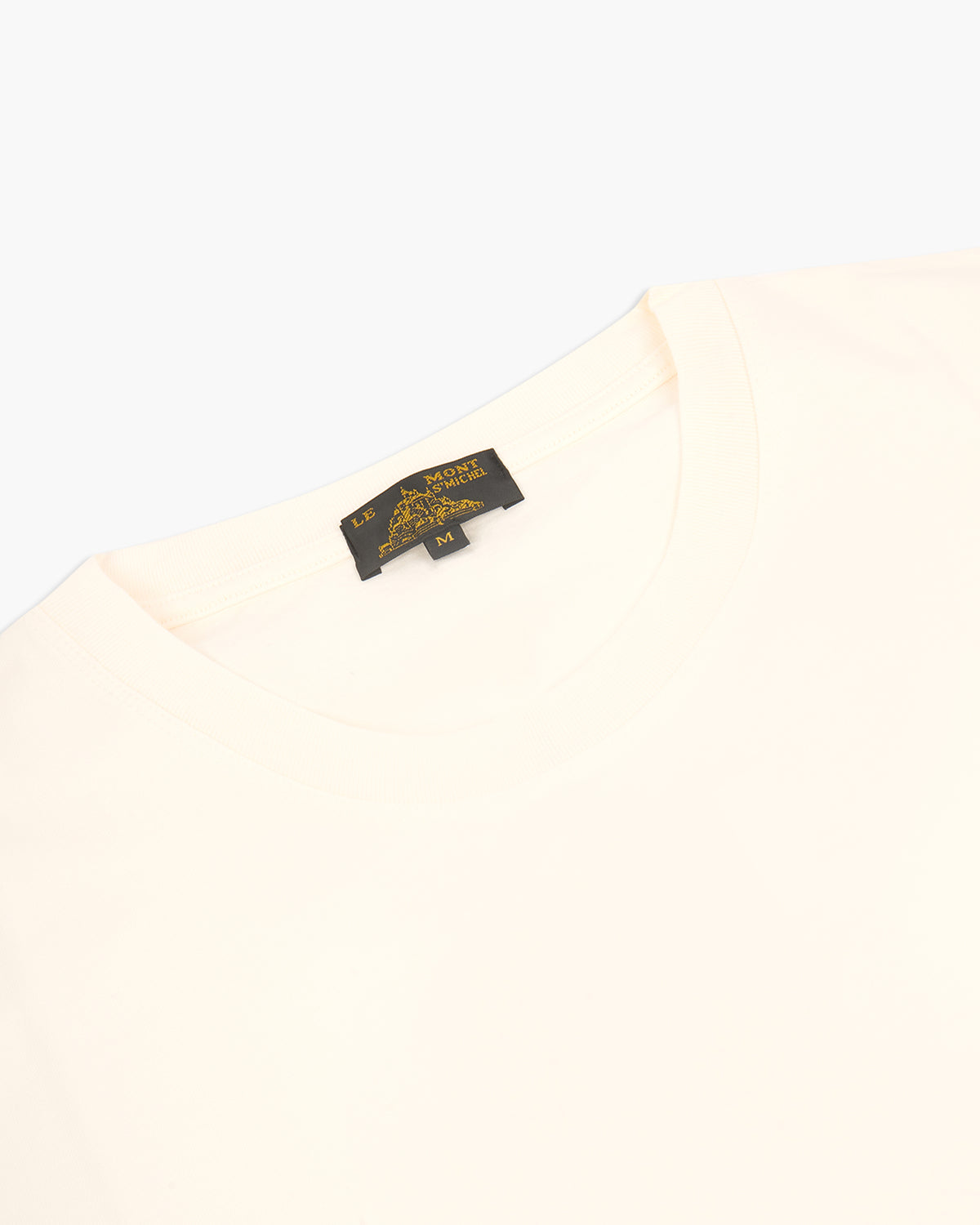 Le Mont St Michel Tobin Circular Knit Tee - Off White | Le Mont St Michel T Shirts | JEANSTORE