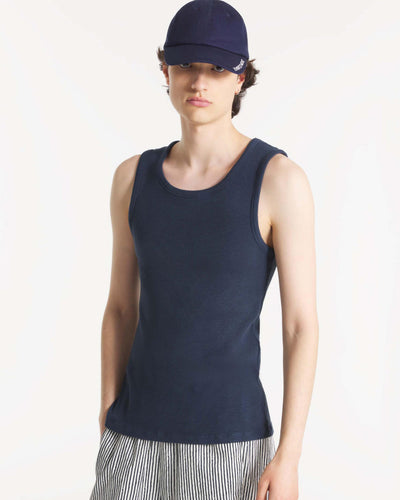 Le Mont St Michel Timmy Marcel Tank Top - Navy