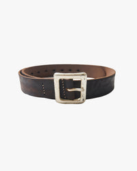 Fullcount 6211 Wild Leather Garrison Belt - Black | Fullcount Belts | JEANSTORE