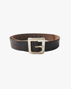 Fullcount 6211 Wild Leather Garrison Belt - Black