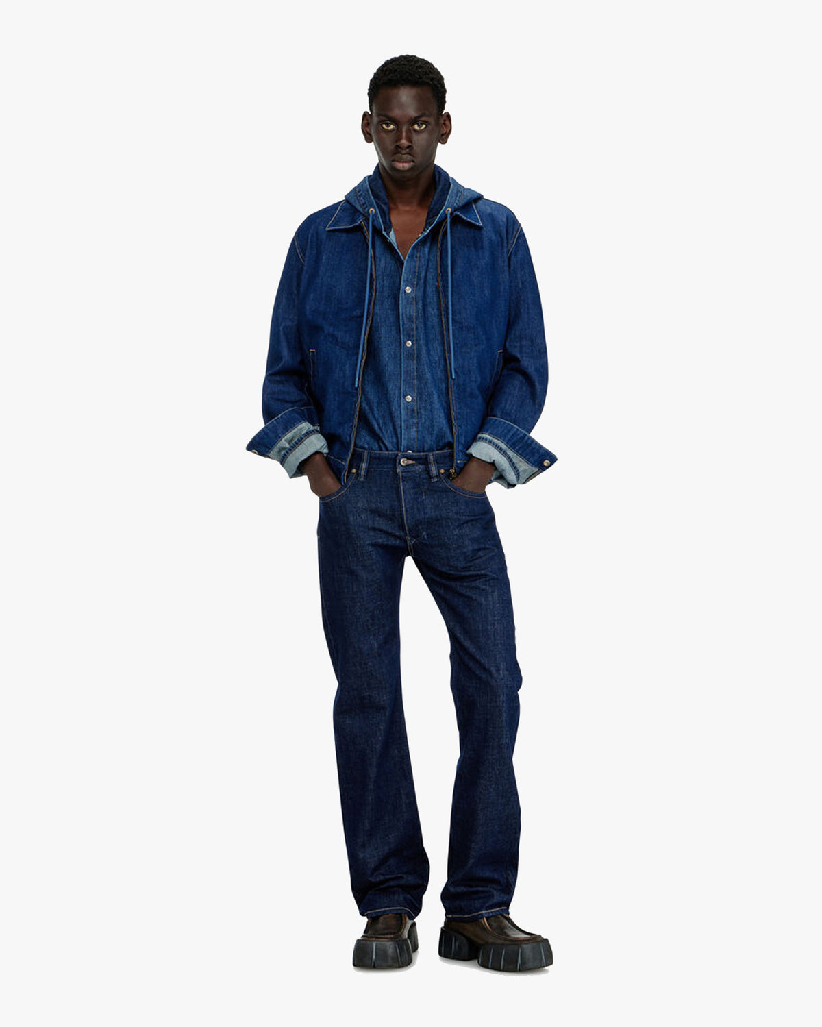 Diesel Made In Italy 1985 Larkee Straight Fit Mens Jeans - 007EQ / Dark Blue | Diesel Jeans | Jeanstore