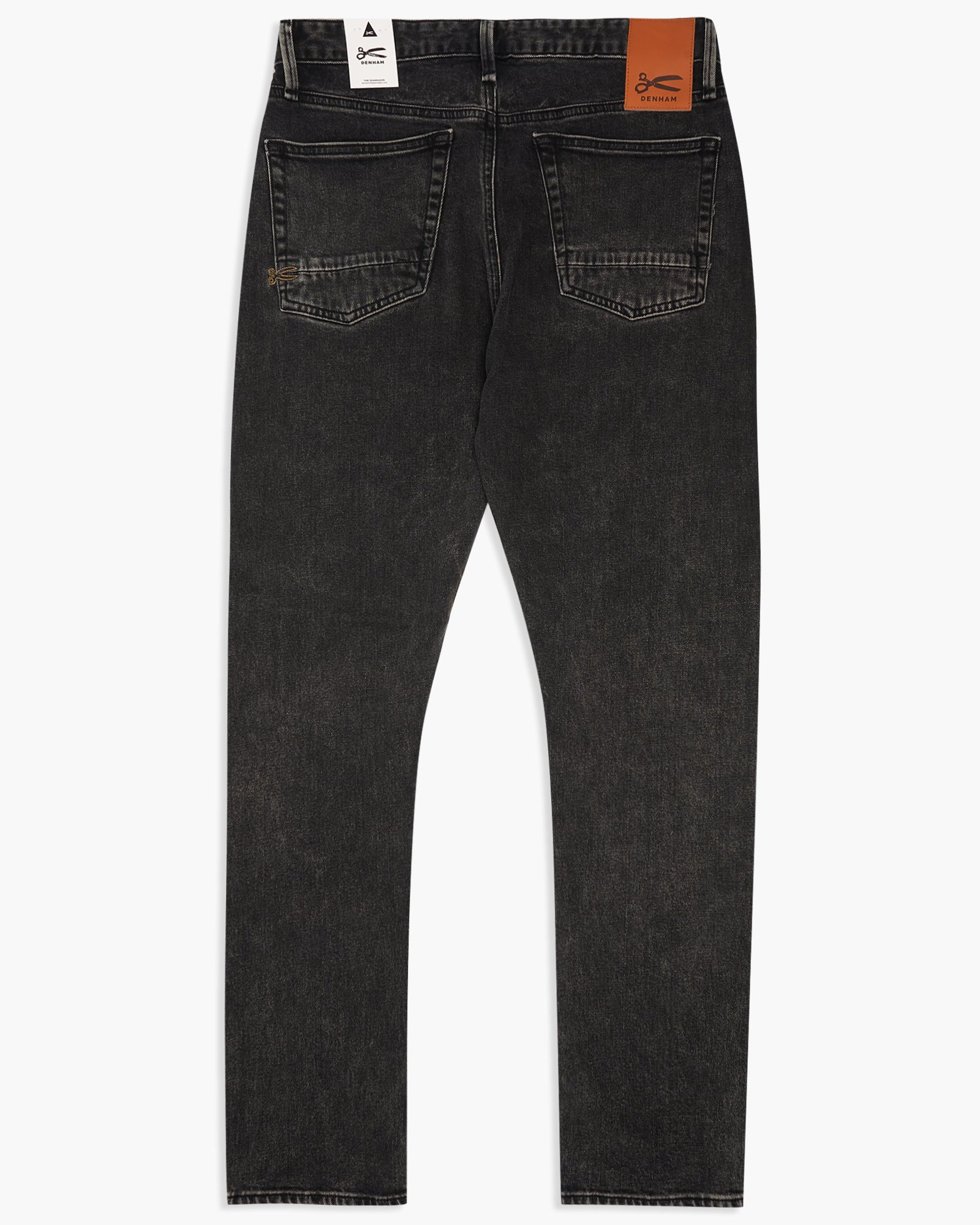 Denham Taper Relaxed Tapered Mens Jeans - STWB / Stonewashed Black ...