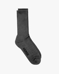 Hemen Biarritz HMN04 Organic Cotton Rib Sport Socks - Heather Grey | Hemen Biarritz Socks | JEANSTORE