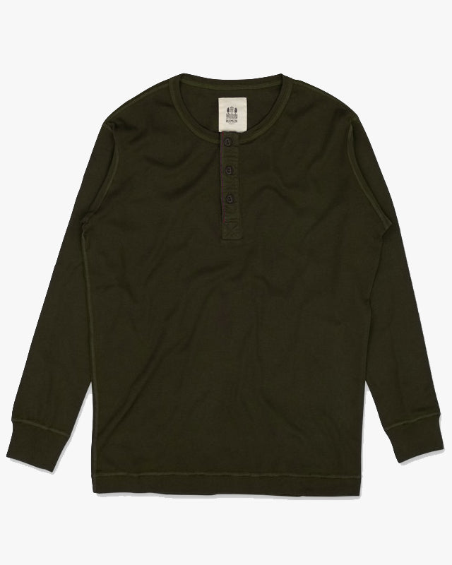 Hemen Biarritz Harri L/S Henley - Dark Forest Green | Hemen Biarritz Underwear | JEANSTORE