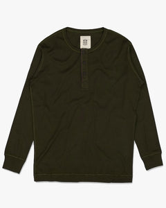 Hemen Biarritz Harri L/S Henley - Dark Forest Green