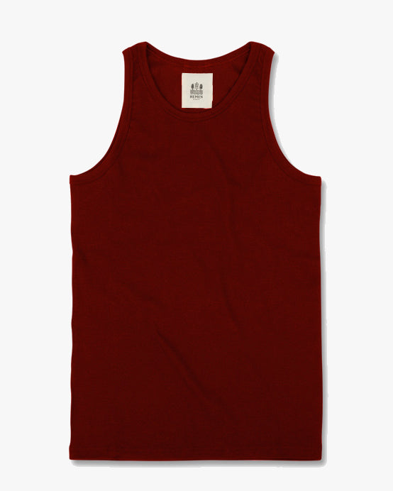 Hemen Biarritz Gari Ribbed Tank Top - Wine Red | Hemen Biarritz Underwear | JEANSTORE