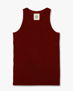 Hemen Biarritz Gari Ribbed Tank Top - Wine Red