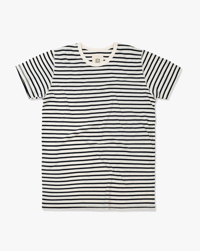 Hemen Biarritz Dani Breton Stripe Tee - Natural / Marine | Hemen Biarritz T Shirts | JEANSTORE