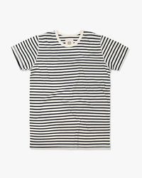 Hemen Biarritz Dani Breton Stripe Tee - Natural / Marine | Hemen Biarritz T Shirts | JEANSTORE