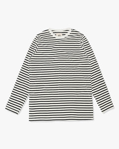 Hemen Biarritz Joritz Breton Stripe L/S Tee - Natural / Marine