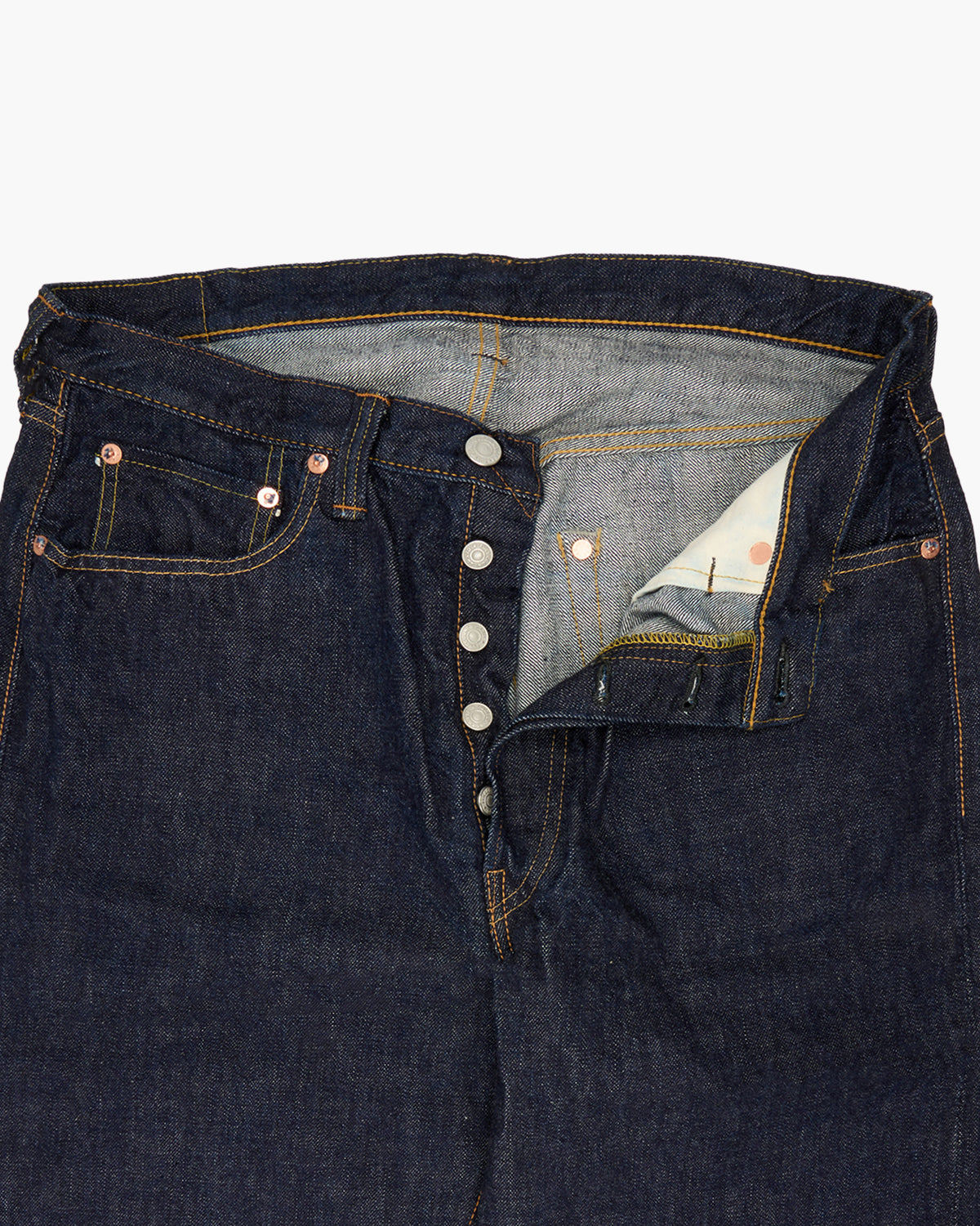 Fullcount 0105W 13.7oz Selvedge Wide Fit Mens Jeans - Indigo Onewash | Fullcount Jeans | JEANSTORE