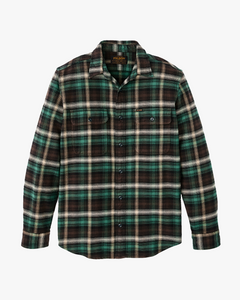 Filson Vintage Flannel Work Shirt - Brown / Cream Plaid